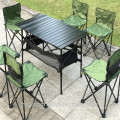 Patio Möbel Set 7-teilig Outdoor Camping Klapptisch Stuhl Set